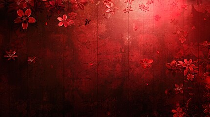 Red pattern wallpaper