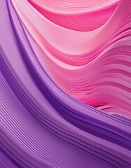 Wall Mural - Abstract Pink and Purple Surfaces. 3D Render