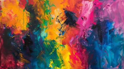 A vibrant, abstract expressionist painting of pain relief sensation