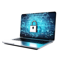 Locking in Safety Laptop Secured with Digital Padlock
