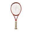 © Store - Red tennis racket isolated on black background