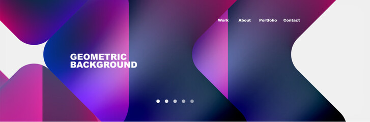 Square internet web page design template. Vector Illustration For Wallpaper, Banner, Background, Card, Book Illustration, landing page