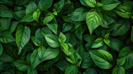 Canvas Print - Background of green foliage