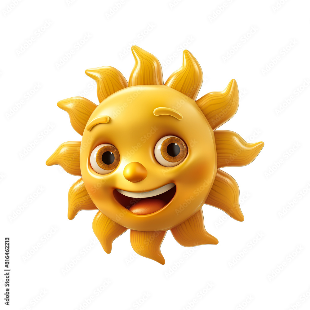Normal Sun Cartoon smiling cartoon sun character illustration isolated on transparent ...