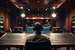 © free - musician recording song in recording studio