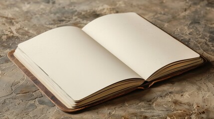 A blank notebook mock-up with space for your custom illustrations or text.