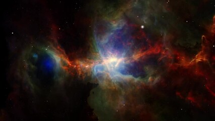 Wall Mural - Nebula Awakening of the Cosmos 4k.