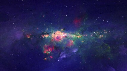 Wall Mural - A Galactic Journey in space