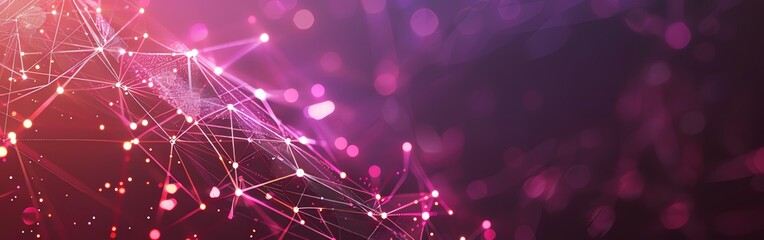 Wall Mural - abstract technology background with connecting dots and lines. network concept.