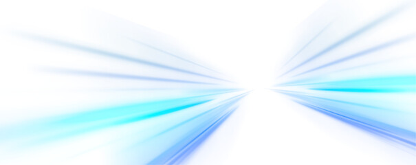 Wall Mural - png. visualization of large data traffic, dynamic high speed data flow in the form of neon line of v