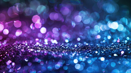 Wall Mural - purple, lilac-pink abstract background with sequins and sparks. a backdrop with a bokeh and glare of