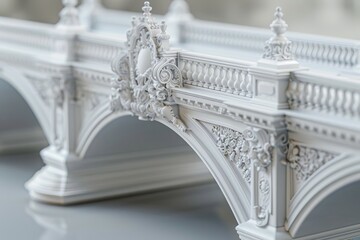 Wall Mural - bridge with a lot of detail and a lot of white