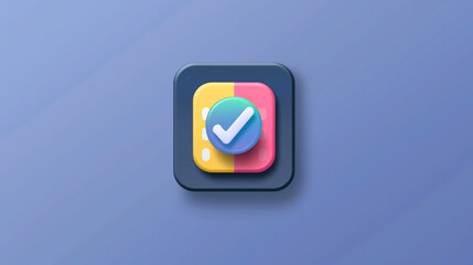 A checklist icon with checkboxes, indicating a to-do list or task management app, vector app icons