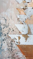 Poster - Abstract peeling paint on canvas texture