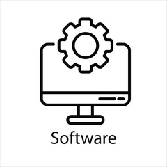 software vector icon
