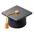 © Zhaidar - 3d graduation cap icon