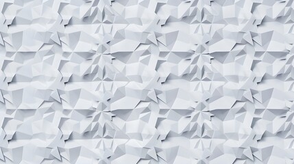 Canvas Print - Geometric 3D white pattern for modern background design