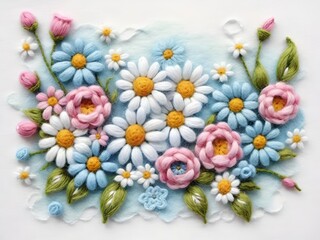 Wall Mural - abstract floral background. background with flowers