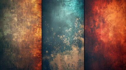 Wall Mural - Scratched vintage backgrounds and textures.