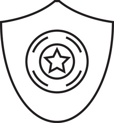 Wall Mural - Award Shield Badge Icon