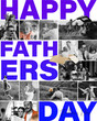© master1305 - Family greeting father with father day, showing happy and joyful moment with daughter and wife. Creative conceptual design. Concept of Happy Father Day, parenthood, family, holiday, care
