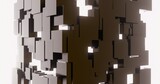 Fototapeta  - Abstract background geometric pattern of cubes 3d render