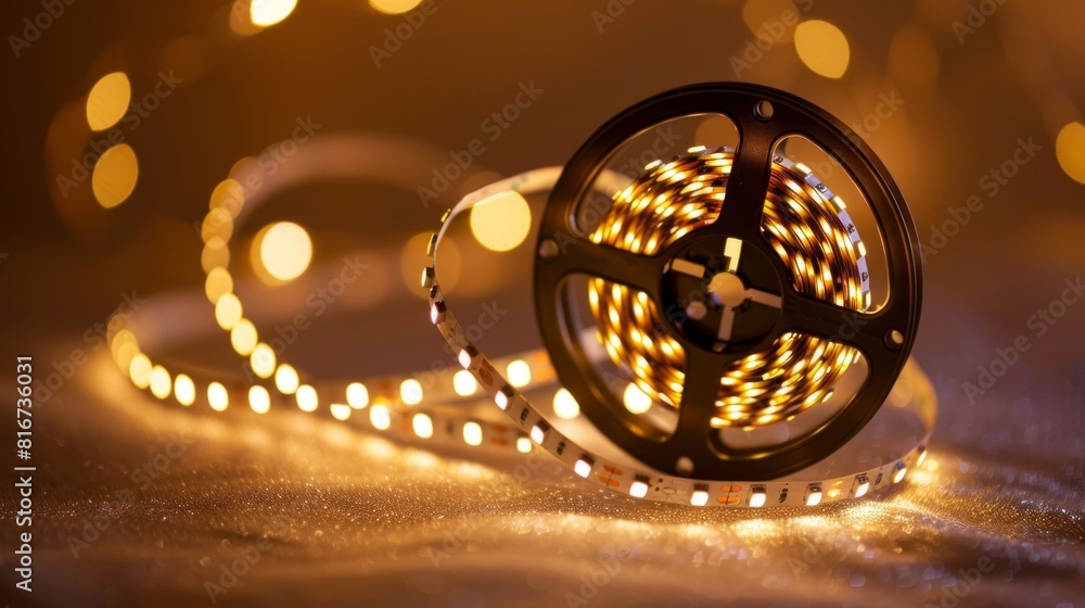 roll of diode strip, led lighting in interior の Stock イラスト | Adobe Stock