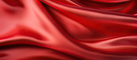 Poster - The background is a red satin or silk fabric providing a copy space image