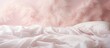 © Gular - Pale pink linens and white fluffy blanket. copy space available