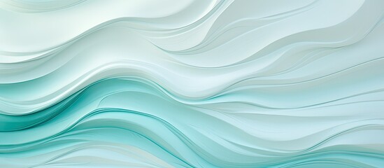 Fototapete - turquoise and cream colored background. copy space available