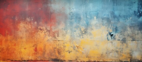 Poster - Abstract colorful grunge wall isolated as a background and texture. copy space available