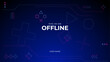 © aditya - gaming offline streaming banner design with blue and pink gradient geometric composition