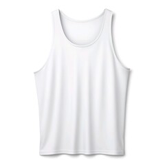 Wall Mural - White Tank Top on a white background