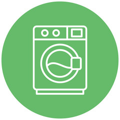 Wall Mural - Washing Machine vector icon. Can be used for Fabric Features iconset.