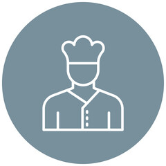 Poster - Chef vector icon. Can be used for Diversity iconset.