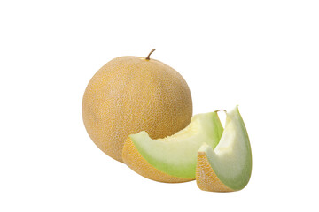 Sticker - PNG,A slice of fresh melon, isolated on white background