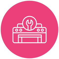 Wall Mural - Printer Maintenance vector icon. Can be used for Printing iconset.