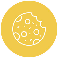 Poster - Cookie vector icon. Can be used for Carnival iconset.