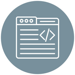 Website Code vector icon. Can be used for Business and HR iconset.
