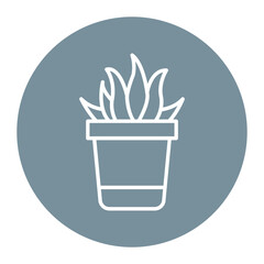 Poster - Aloevera vector icon. Can be used for Spa iconset.