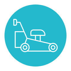 Canvas Print - Lawn Mower vector icon. Can be used for Home Improvements iconset.