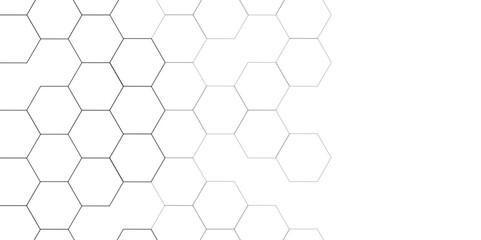 Wall Mural - Abstract white background with hexagon and hexagonal background. Luxury white pattern with hexagons. abstract 3d hexagonal background with shadow. 3D futuristic abstract honeycomb mosaic background.