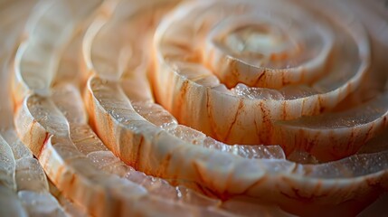 Wall Mural - Close-up of sliced onion rings for food photography or design