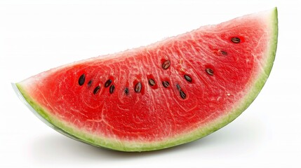 Wall Mural - A slice of watermelon with black seeds