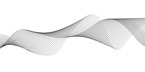 Wall Mural - abstract line background. pattern of gray lines design. wave round lines design, pattern wavy line m