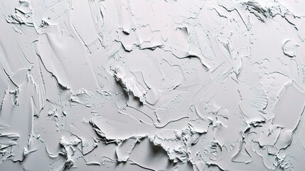 Wall Mural - Close-up of a rough, white painted stucco wall texture