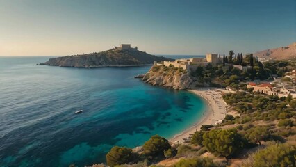 Wall Mural - The magnificent island of Rhodes Greece