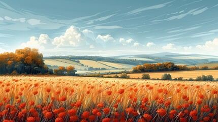 Wall Mural - global warming, impacts on agriculture, reports of crop failures, reduced yields, and food insecurit