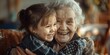 © Khaligo - Capture the heartwarming moment of a young child visiting an elderly relative in a nursing home