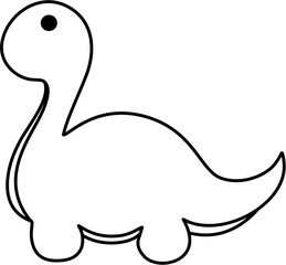 Wall Mural - dinosaur doodle lineart